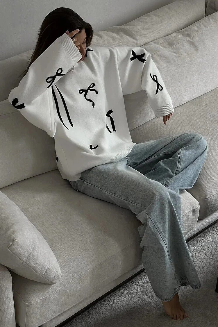 Bowknot Knit Sweater