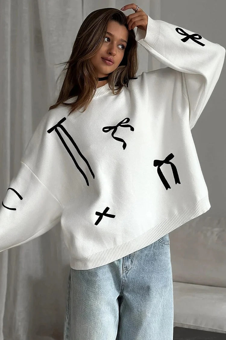 Bowknot Knit Sweater