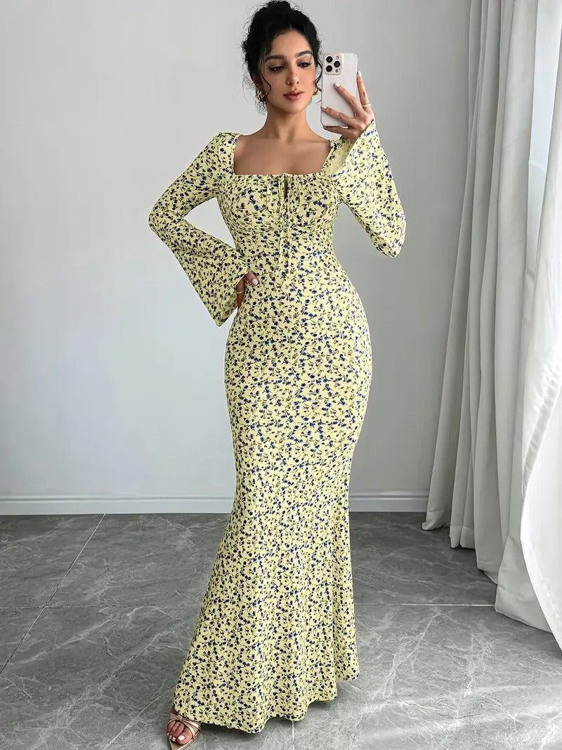 Floral Mermaid Dress