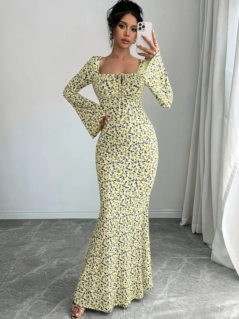 Floral Mermaid Dress
