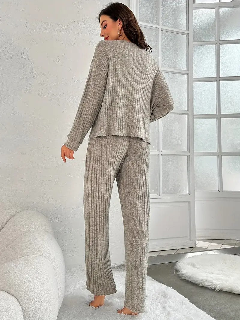 Casual Pyjama Top and Pants Set