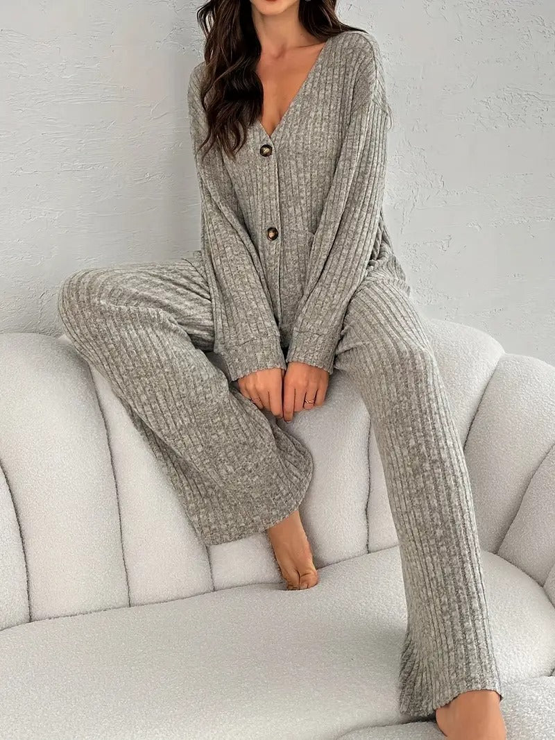 Casual Pyjama Top and Pants Set