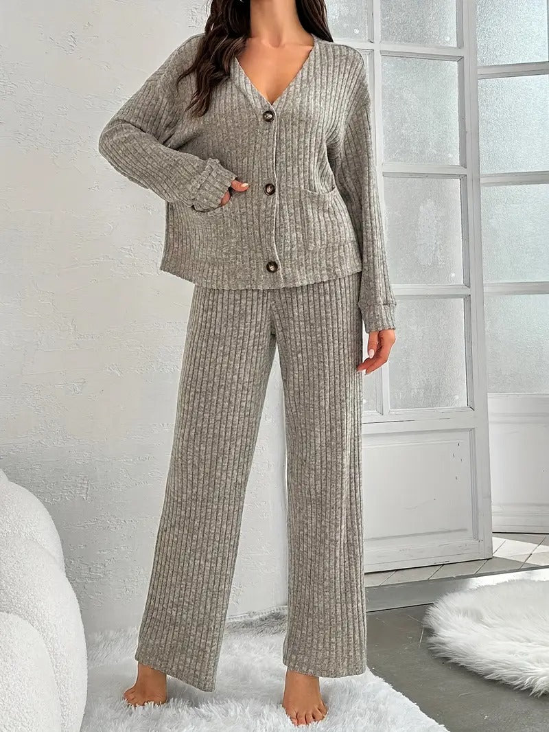 Casual Pyjama Top and Pants Set
