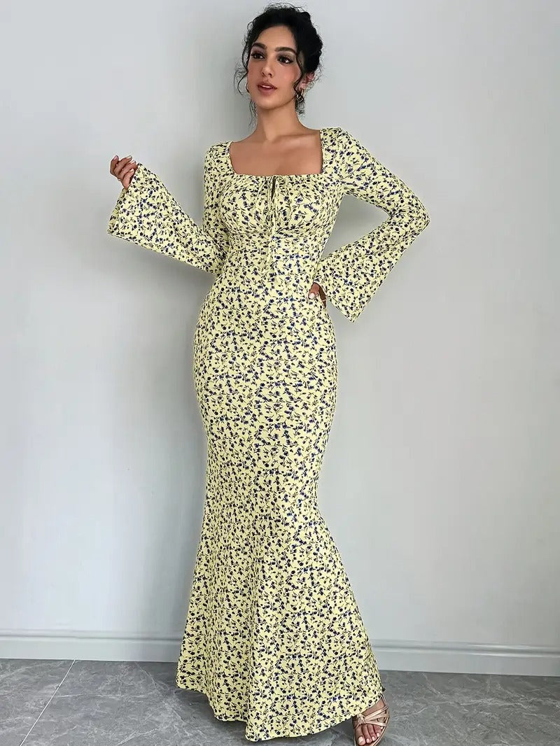 Floral Mermaid Dress